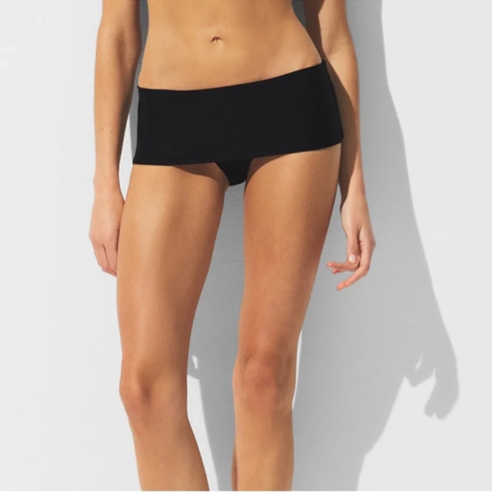 SKIMS NWT Classic Swim Convertible Bikini Bottom - Obsidian